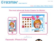 Tablet Screenshot of facemakr.com